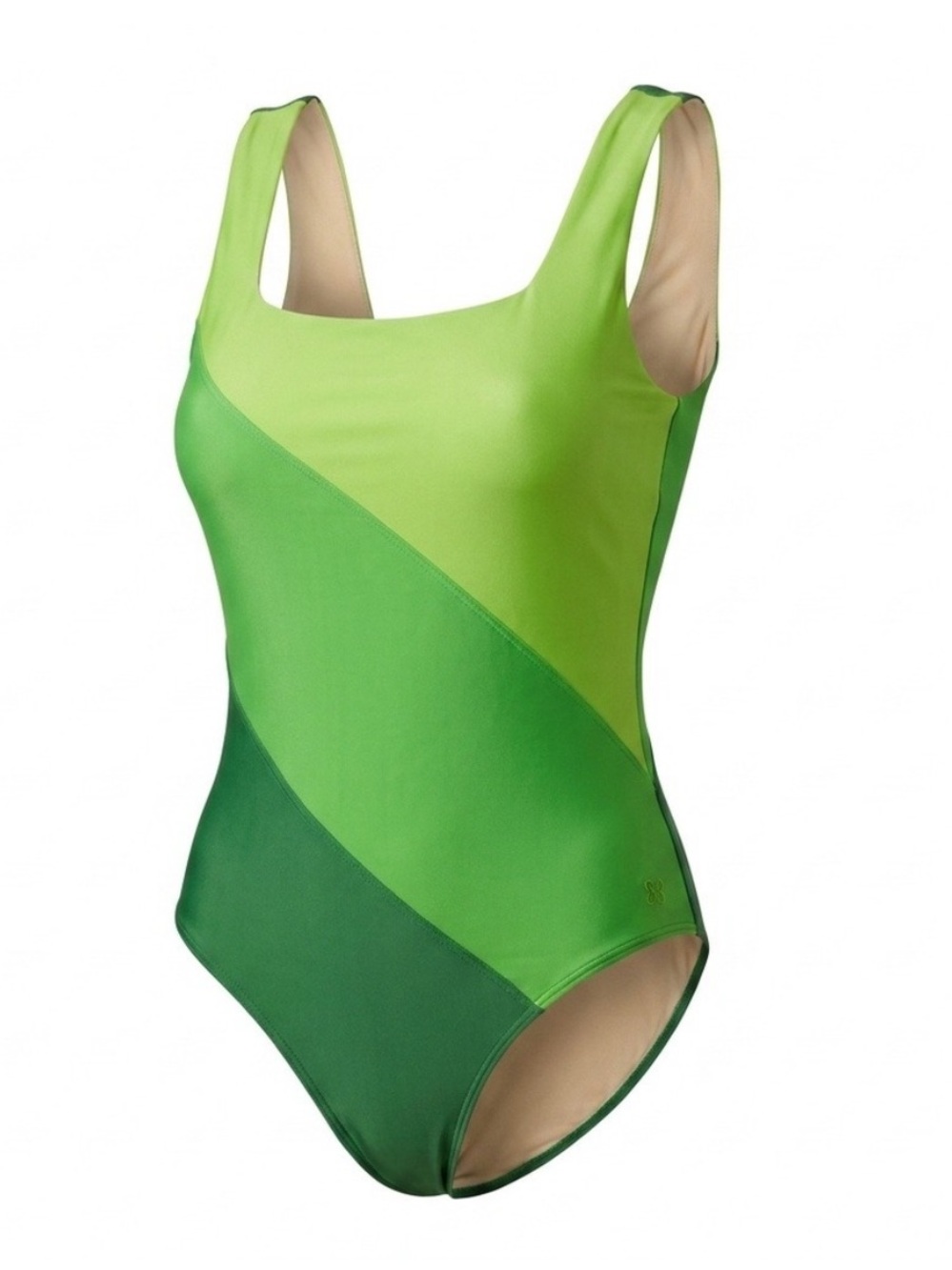 Albion The Margot One Piece Swimsuit Colorblock Green Size XS
